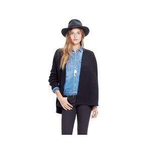 Madewell Drapefold Cardigan Sweater Black XS/S